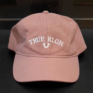 True Religion Brand Jeans Horseshoe Dad Hat Cap Adjustable Woodrose Rose Pink